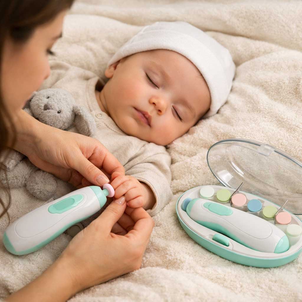 Baby Nail Trimmer with LED Light – Pain-Free Nail Care for Newborns